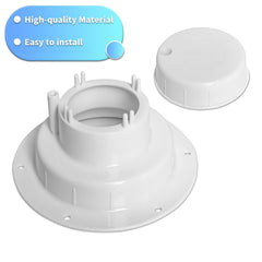 luxlead side profile highlighting dimensions and snap-on cap fit for pipes