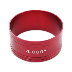 LVOUP front view of red anodized compressor showing solid build and easy handling