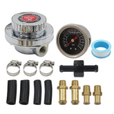 LVOUP regulator front view showing compact zinc alloy body and fittings for reliable pressure control