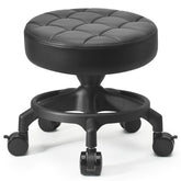 LWADALN front view of low roller stool showing compact stability