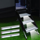 LYCARESUN 3-pack front view showing compact magnetic LED bars for safe entry