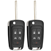 LYFUCESS front view of two key fobs showing buttons and shape, clear fit verification