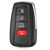 LYFUCESS front view key fob showing 4 buttons and easy identification benefit