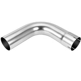 LYLCDDP front profile of 90° exhaust tube showing clean fit and easy routing