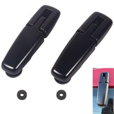 LYNSHINE rear hinge set front view showing both left and right hinges and fitment benefit