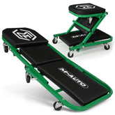 M-AUTO front view of creeper showing frame and pad for easy access