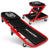 M-AUTO front view of foldable Z creeper showing compact design and mobility benefit