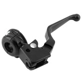 M MATI clutch lever front view showing fitment and clean black finish benefit