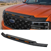 Mabett hood deflector front view showing clean fit and protection