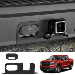Mabett front view of bumper cover plate showing neat finished look and improved appearance