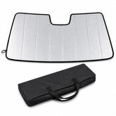Mabett sunshade front packaging showing tailored Tacoma fit and easy install benefit