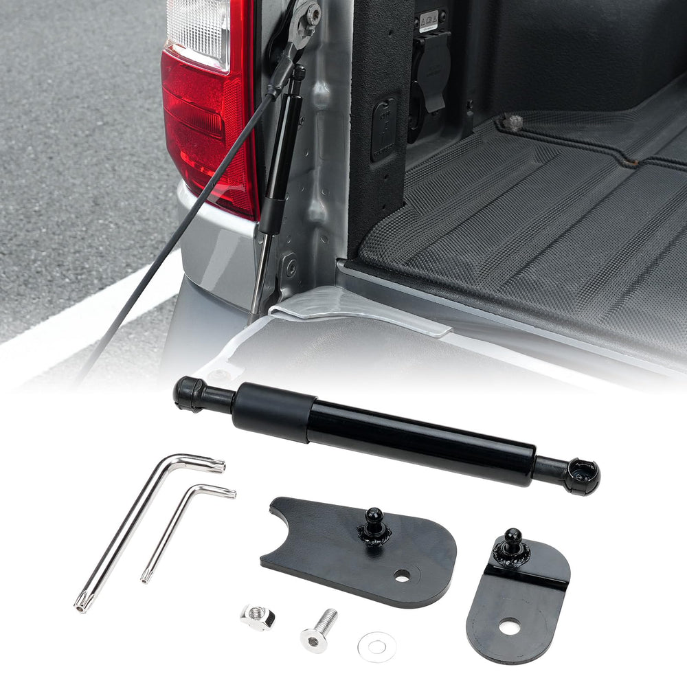 Mabett front view of tailgate strut showing fitment and robust design
