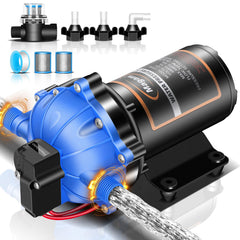 Magam front view pump showing compact housing and mounting for durable installation