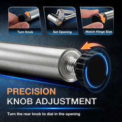 Magic Phoenix knurled size control knob detail for fast and accurate fitting