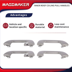 Magimaker handle mounted over rear passenger door enhancing comfort