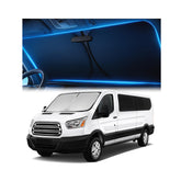 Magnelex front view showing Transit-specific shape and full coverage benefit