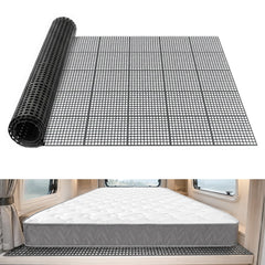 MAJOOLUD front view of packed underlay showing tiles and compact storage, aids easy setup