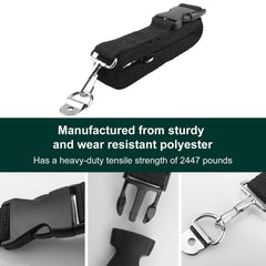 Malae metal D-ring and hook detail illustrating secure attachment options and strength
