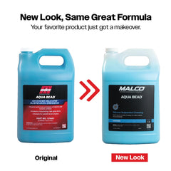 Malco Aqua Bead dilution chart image showing ratios and convenient mixing guidance