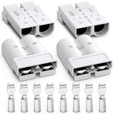 Malictele front view of 350A connector showing robust housing and quick-disconnect benefit