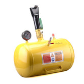Mallofusa front view showing 5-gallon tank and barrel for fast bead seating