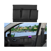 Mandark front view showing black leather organizer and neat pockets for quick access