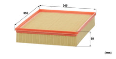 Mann Filter frame and sealing lip detail ensuring leak-free fit