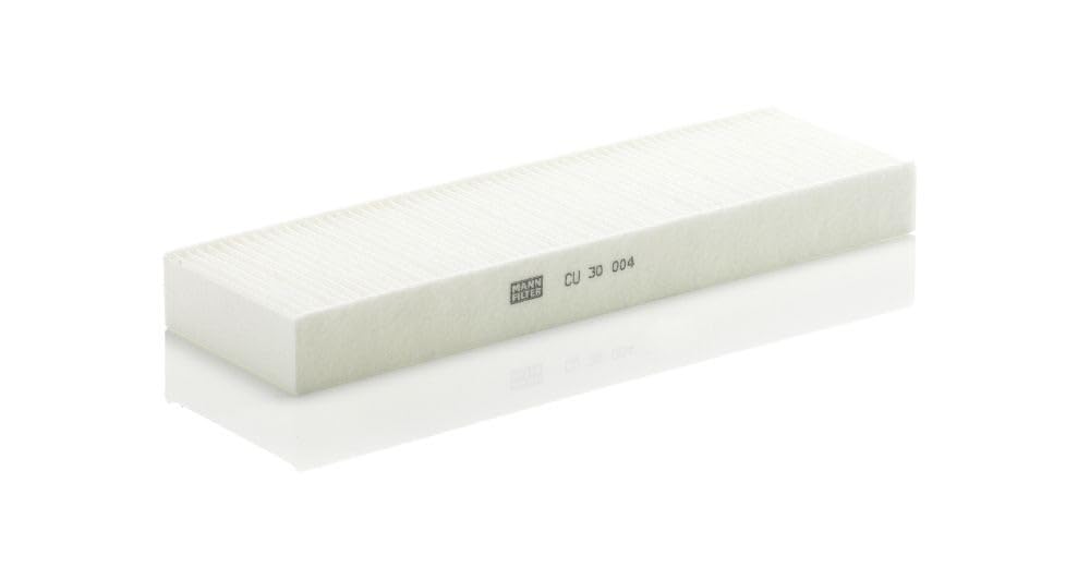 MANN-FILTER CU 30 004 front packaging showing fit and part number, ensures correct selection