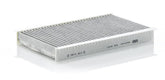 Mann Filter CUK 2747 front packaging showing model and fitment, cleaner cabin air benefit