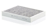Mann Filter CUK 34 003 front packaging showing model and OEM fitment, ensuring correct purchase