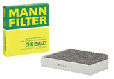 Mann Filter front packaging showing product and part number, ensures correct OEM replacement