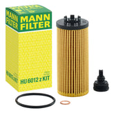 MANN-FILTER HU 6012 z front view showing packaging and model identification for correct fit