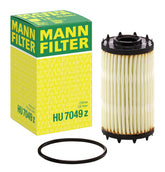 Mann Filter HU 7049 z front view showing cartridge and label for correct identification and fitment