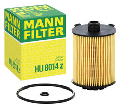 Mann Filter HU 8014 z front view showing cartridge fit and trusted reliability