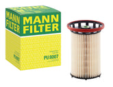 MANN-FILTER PU 8007 front view showing clean housing and fitment benefits