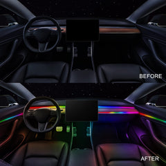 MAODANER Dreamcolor ambient light on car door panel improving cabin ambiance