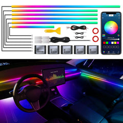 MAODANER front packaging showing full 175-inch ambient lighting kit and components for easy setup