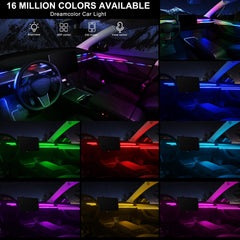 MAODANER long acrylic strip installed under dashboard for even cabin glow