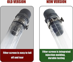 Mapleza upgraded filter detail showing debris protection and smoother pour