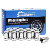Mardarth front packaging showing 24 chrome lug nuts for easy inventory