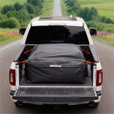 MARKSIGN front view of closed cargo bag showing durable PVC shell and storage benefit