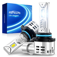 Marsauto 9005 front view showing bulb face and mounting for quick replacement