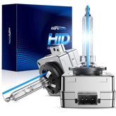 Marsauto D1S front view showing two bulbs and clear OEM fitment benefit