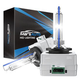 Marsauto front packaging showing pack of 2 bulbs and key specs for easier purchase