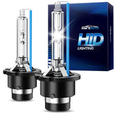Marsauto D4S front view showing bulb pair and packaging for quick replacement