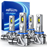 Marsauto front packaging showing pack of 4 bulbs and features for easy identification
