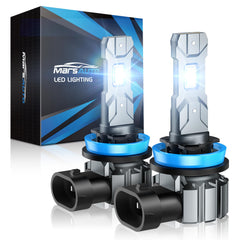 Marsauto front packaging showing H11 6000K bulbs and benefits