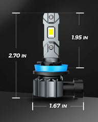 Marsauto bulb installed in headlight assembly for improved night vision
