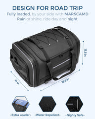 Marscamd rigid bottom panel close-up preventing sagging and protecting gear