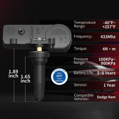 Marsflex close-up of metal valve stem and sensor body for durability
